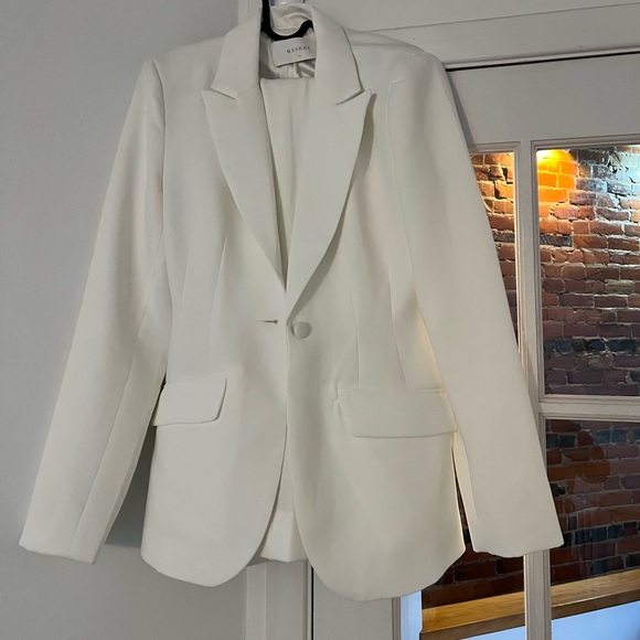 White Meshki Pant Suit - Picture 5 of 5